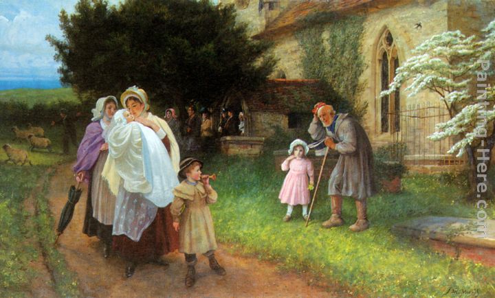 The Christening Party painting - Philip Richard Morris The Christening Party art painting